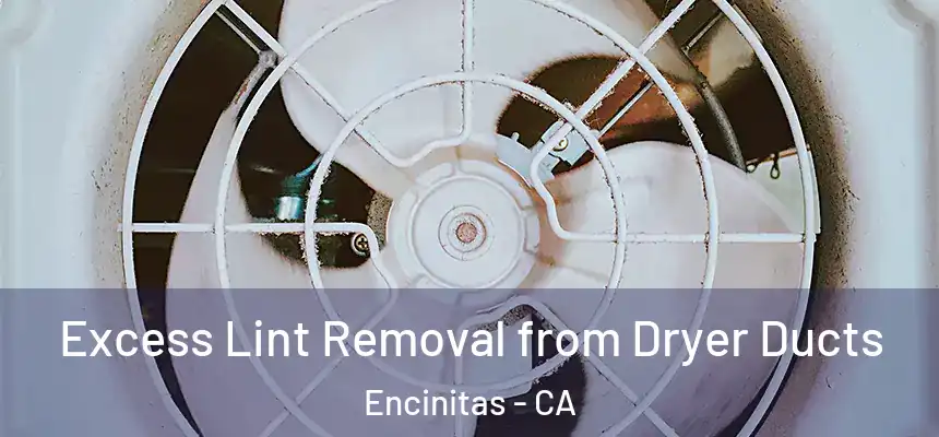 Excess Lint Removal from Dryer Ducts Encinitas - CA