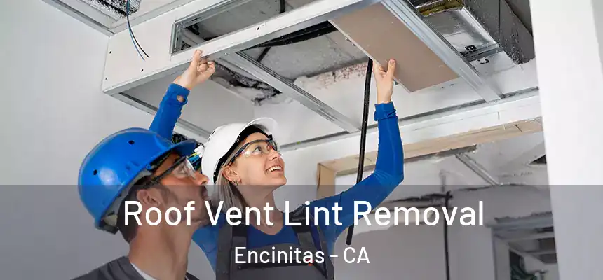 Roof Vent Lint Removal Encinitas - CA